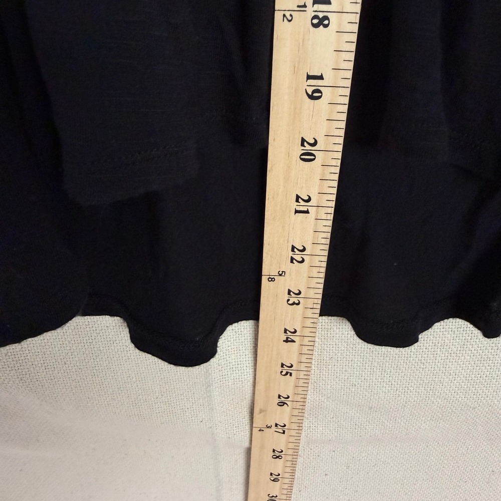 Lucky Brand Womens Black Burnout Velvet Floral Peplum Button Back Tank Top Small - Picture 6 of 6